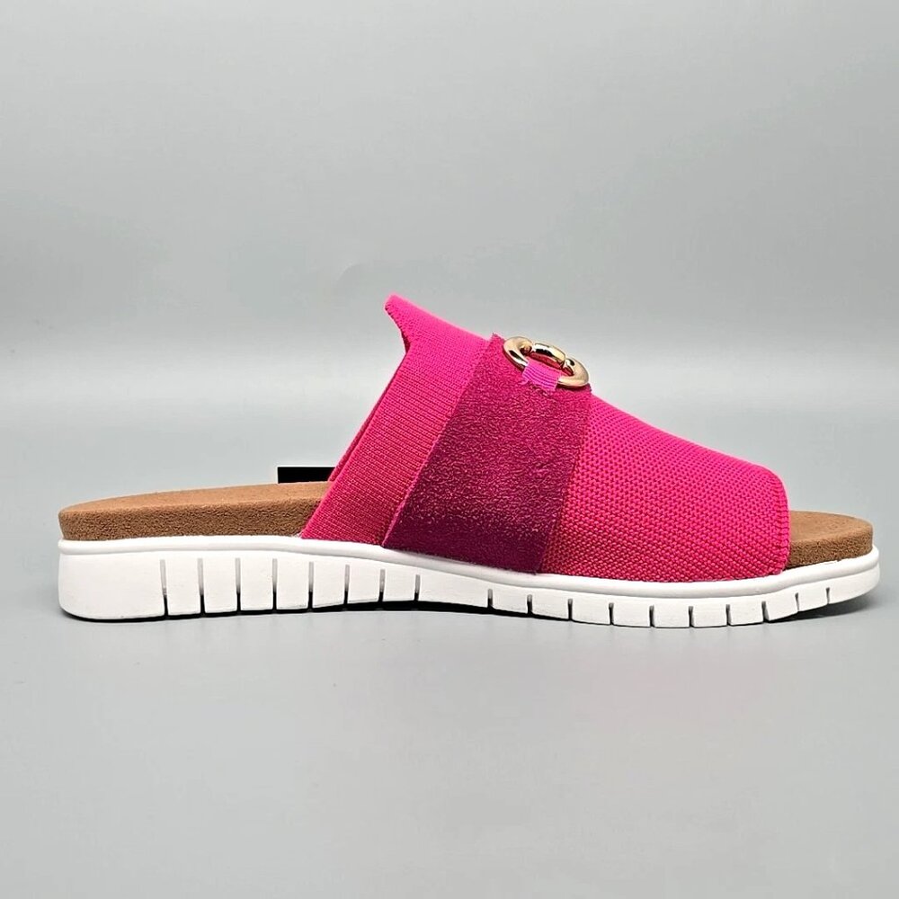 Bernie Mev Monaco Sporty Slide Sandals Open Toe Casual Women's Size 7.5/38 - Picture 7 of 12